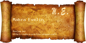 Makra Evelin névjegykártya