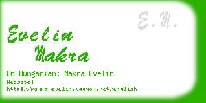 evelin makra business card